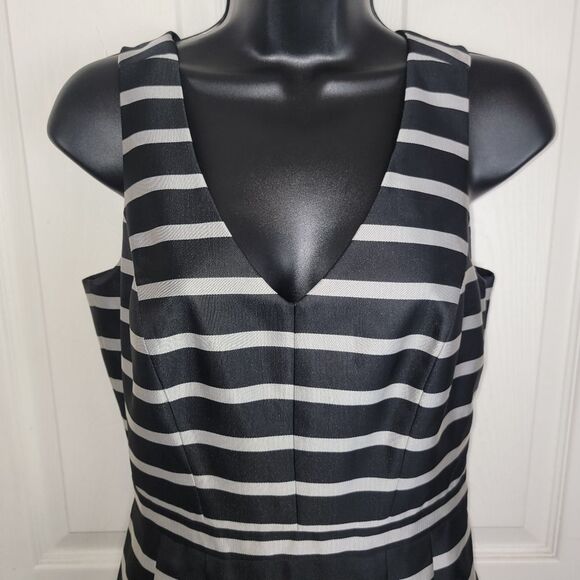 J. CREW Nwt striped metallic jaquard dress size 2 - Picture 4 of 10